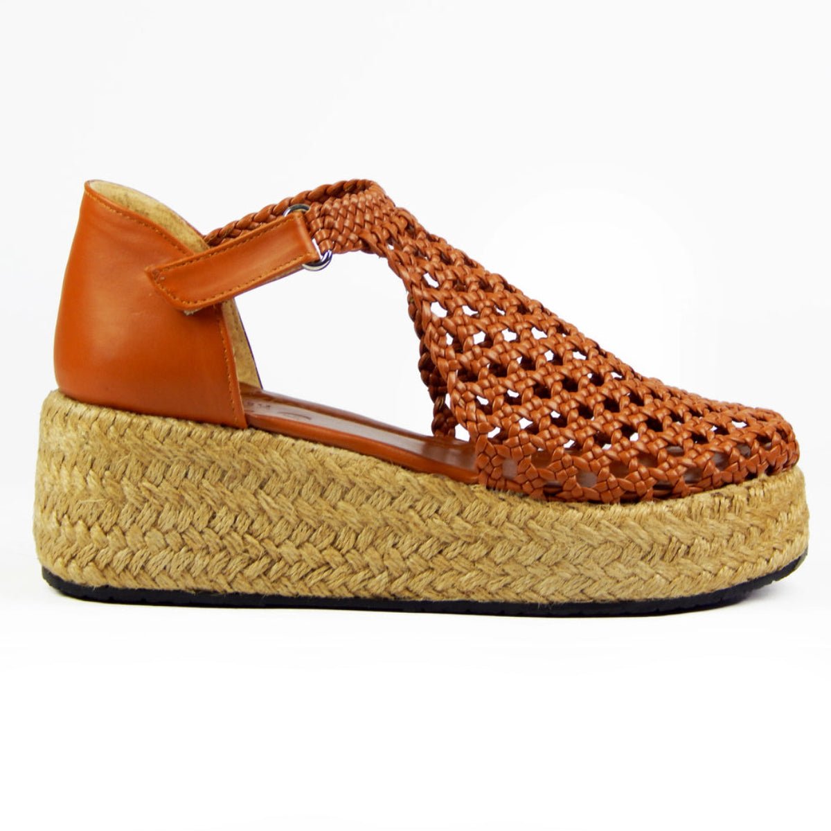 Sandals wedge closed R504 6cm - scarpehandmade