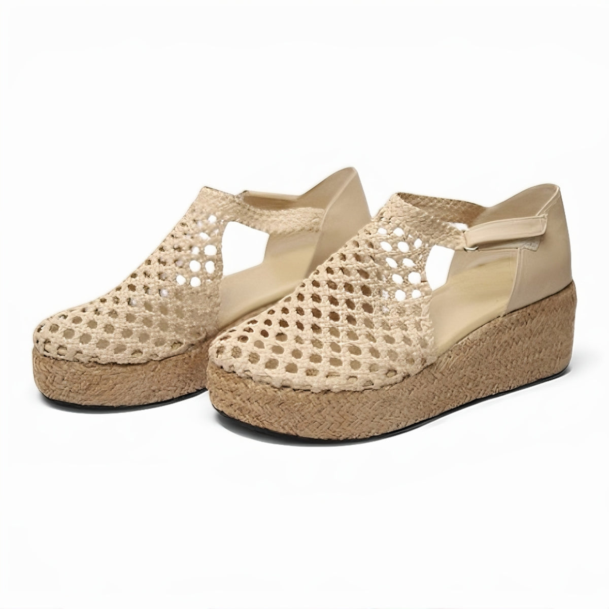 Sandals wedge closed R504 6cm - scarpehandmade