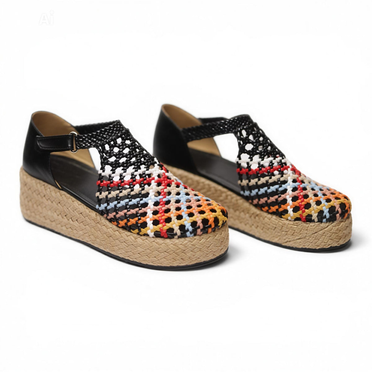 Sandals wedge closed R504 6cm - scarpehandmade