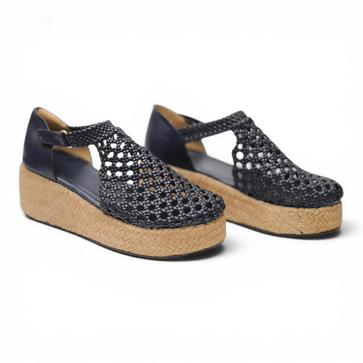 Sandals wedge closed R504 6cm - scarpehandmade
