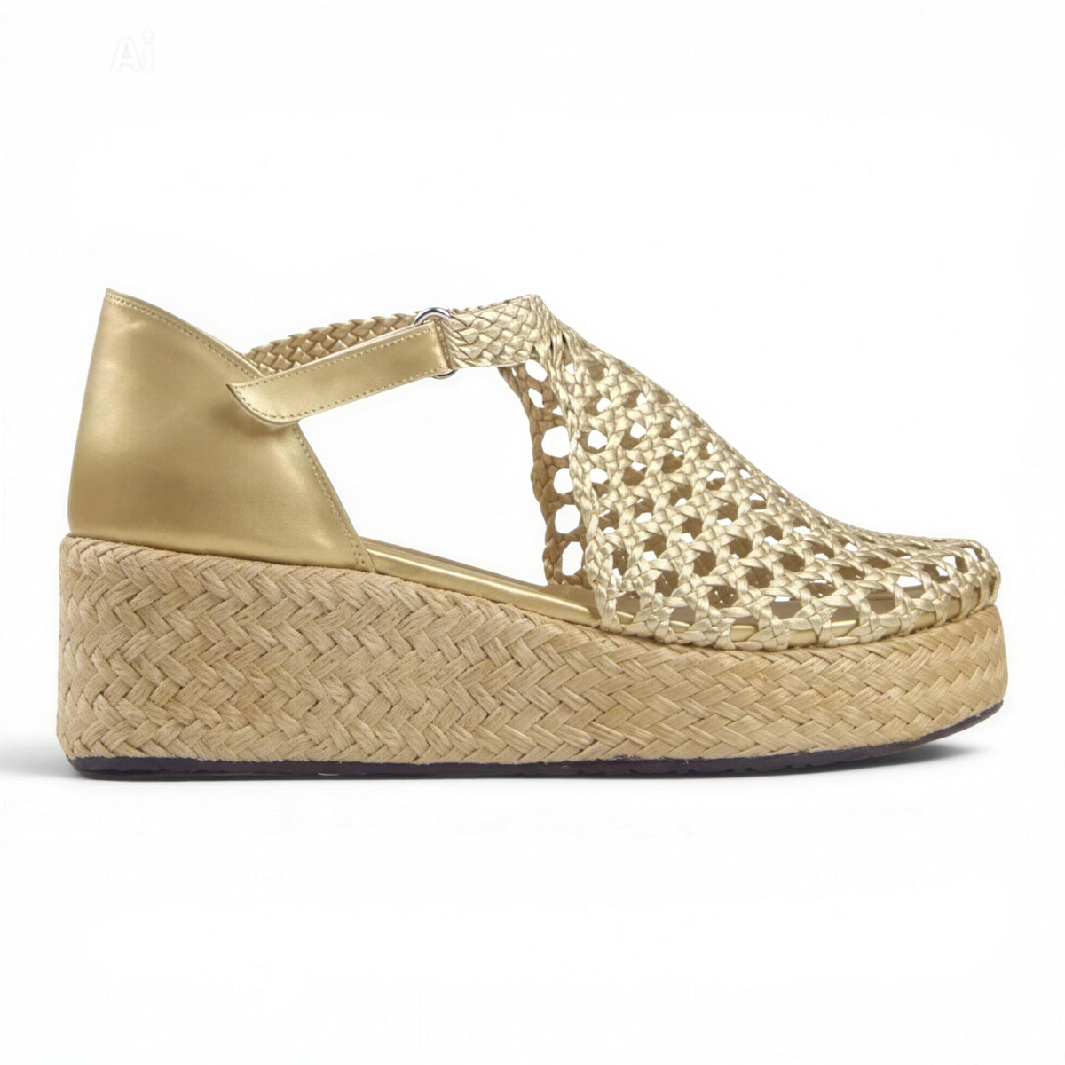 Sandals wedge closed R504 6cm - scarpehandmade