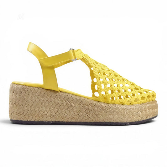 Braided Platform Sandals 6cm