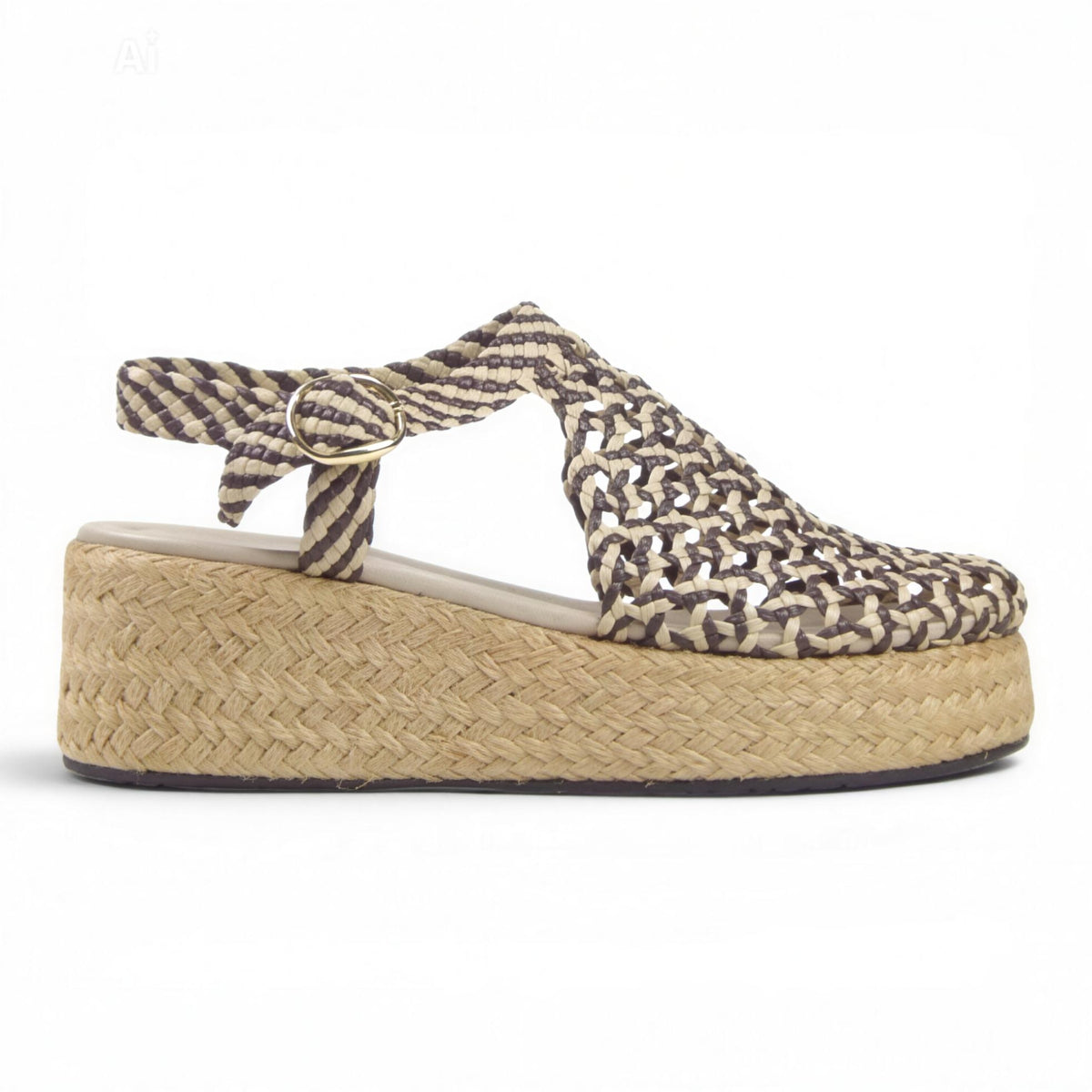 Braided Platform Sandals 6cm, photo 17 - Scarpe Handmade