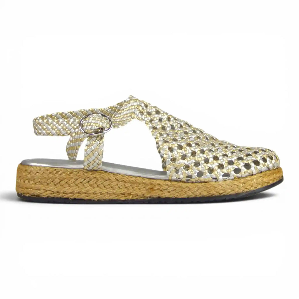 Handwoven Wedge Sandals R303 3cm - scarpehandmade