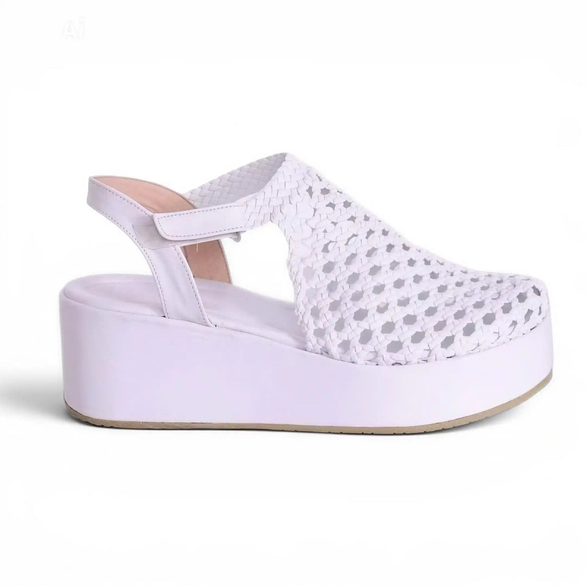 Wedge 6cm braided sandals R700 - scarpehandmade