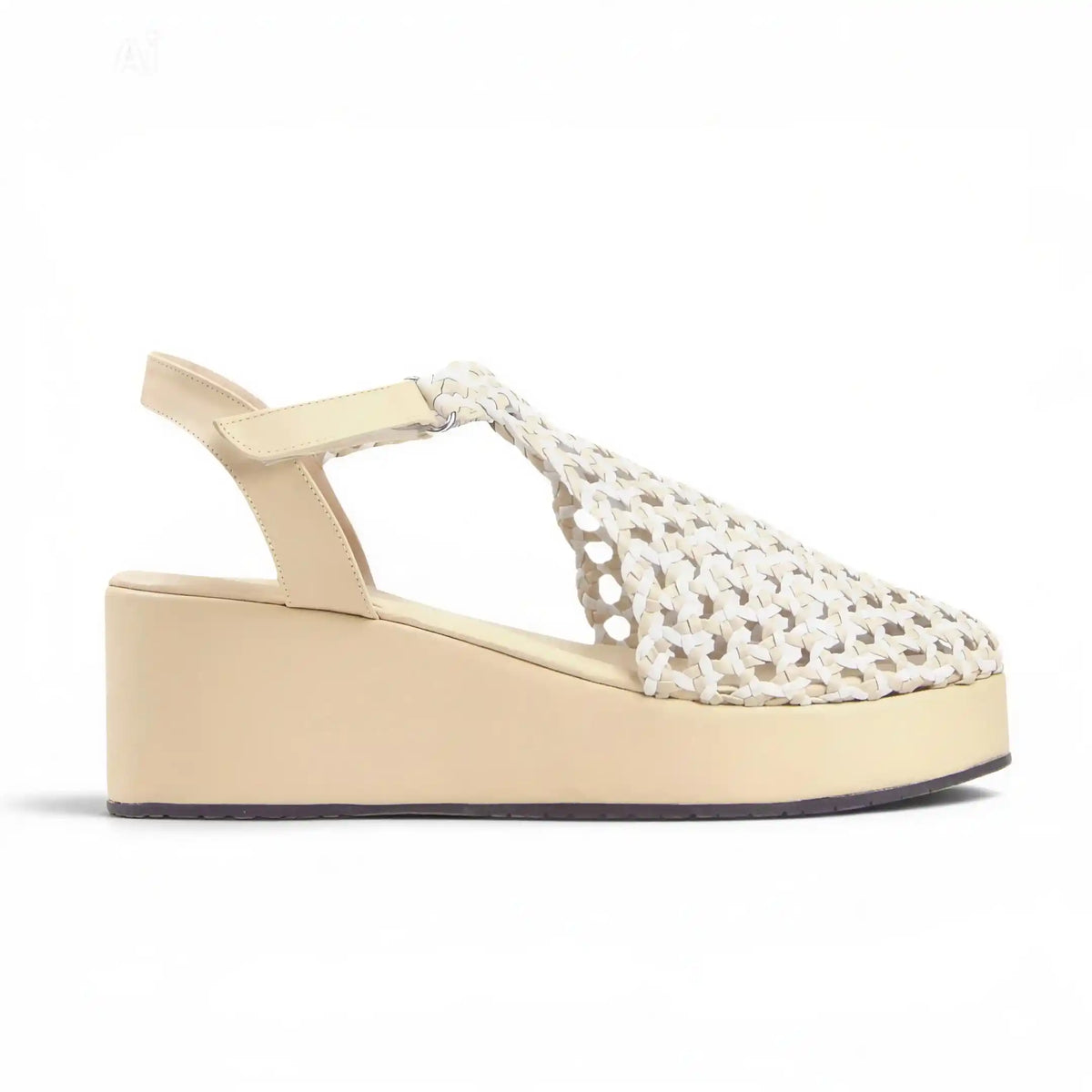 Wedge 6cm braided sandals - Scarpe