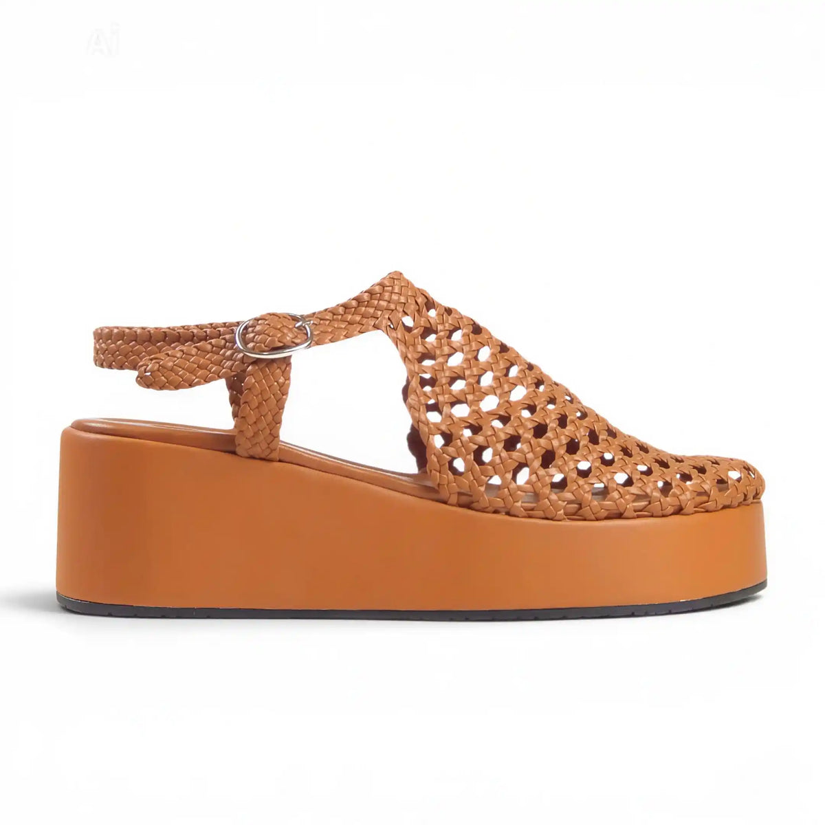 Wedge 6cm braided sandals R700 - scarpehandmade