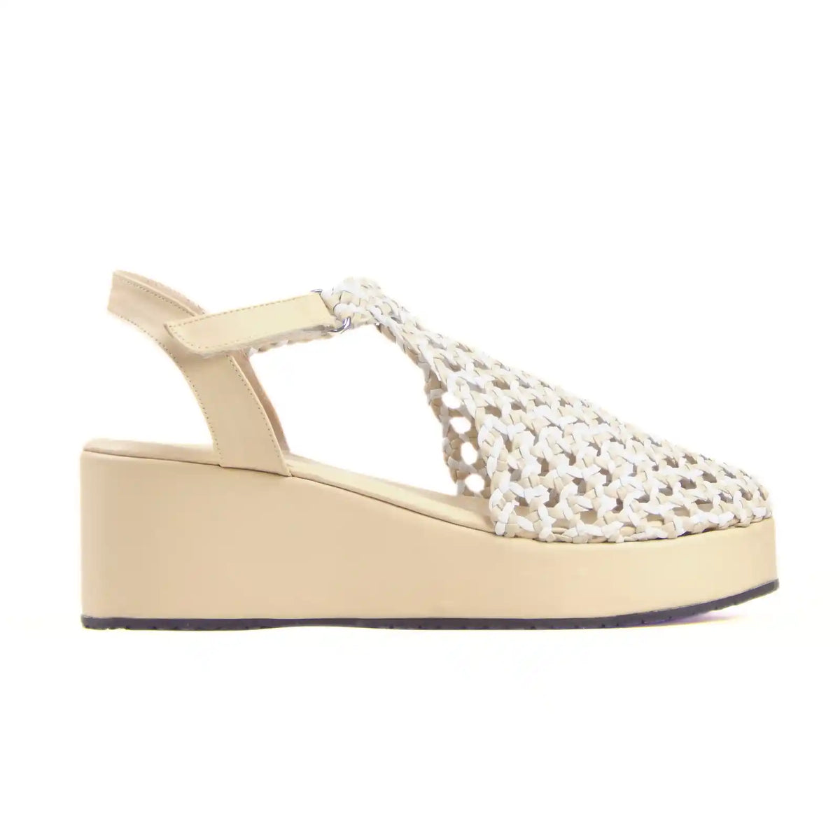 Wedge 6cm braided sandals - Scarpe