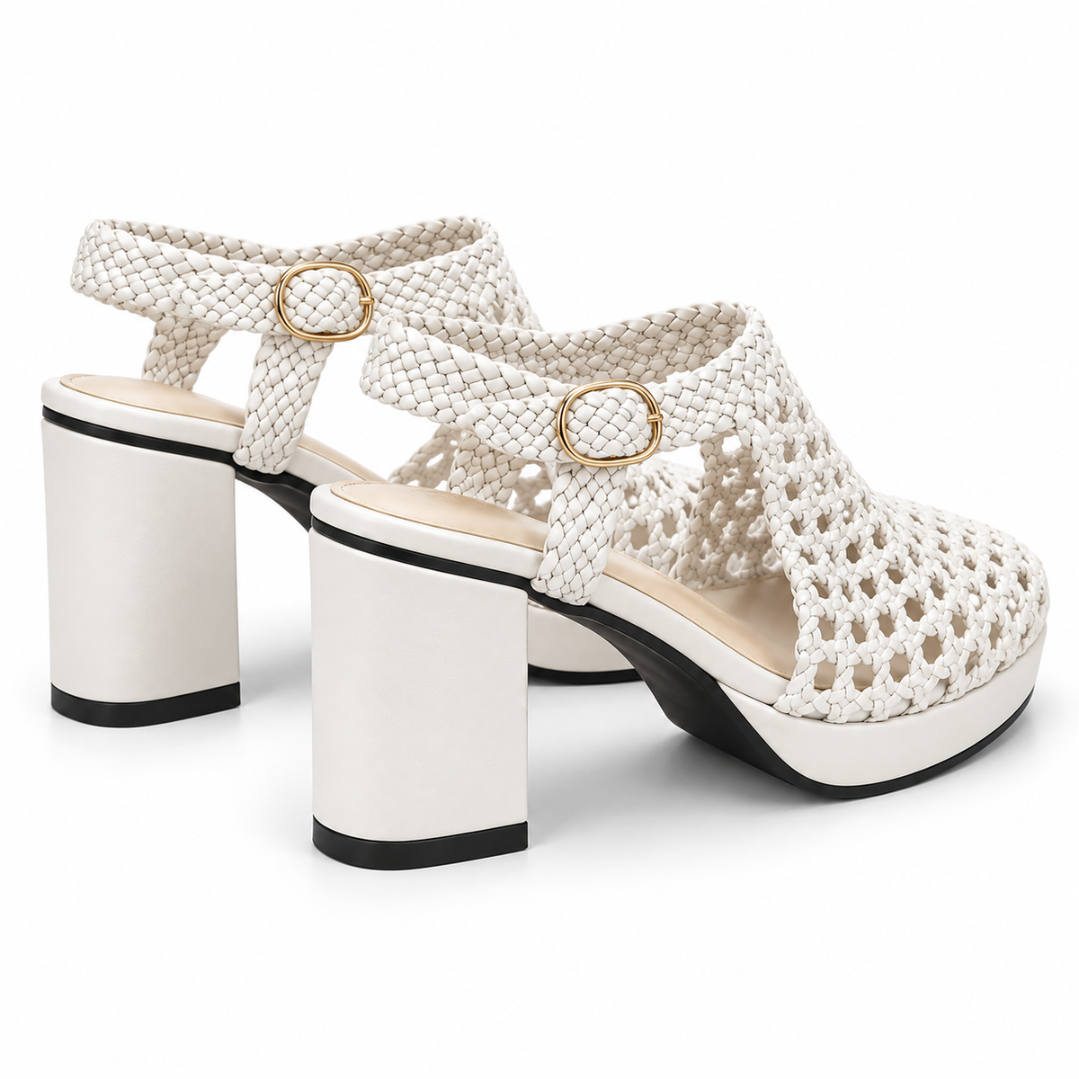 Vesba hand braided sandals with a 7 cm heel, photo 30 - Scarpe Handmade