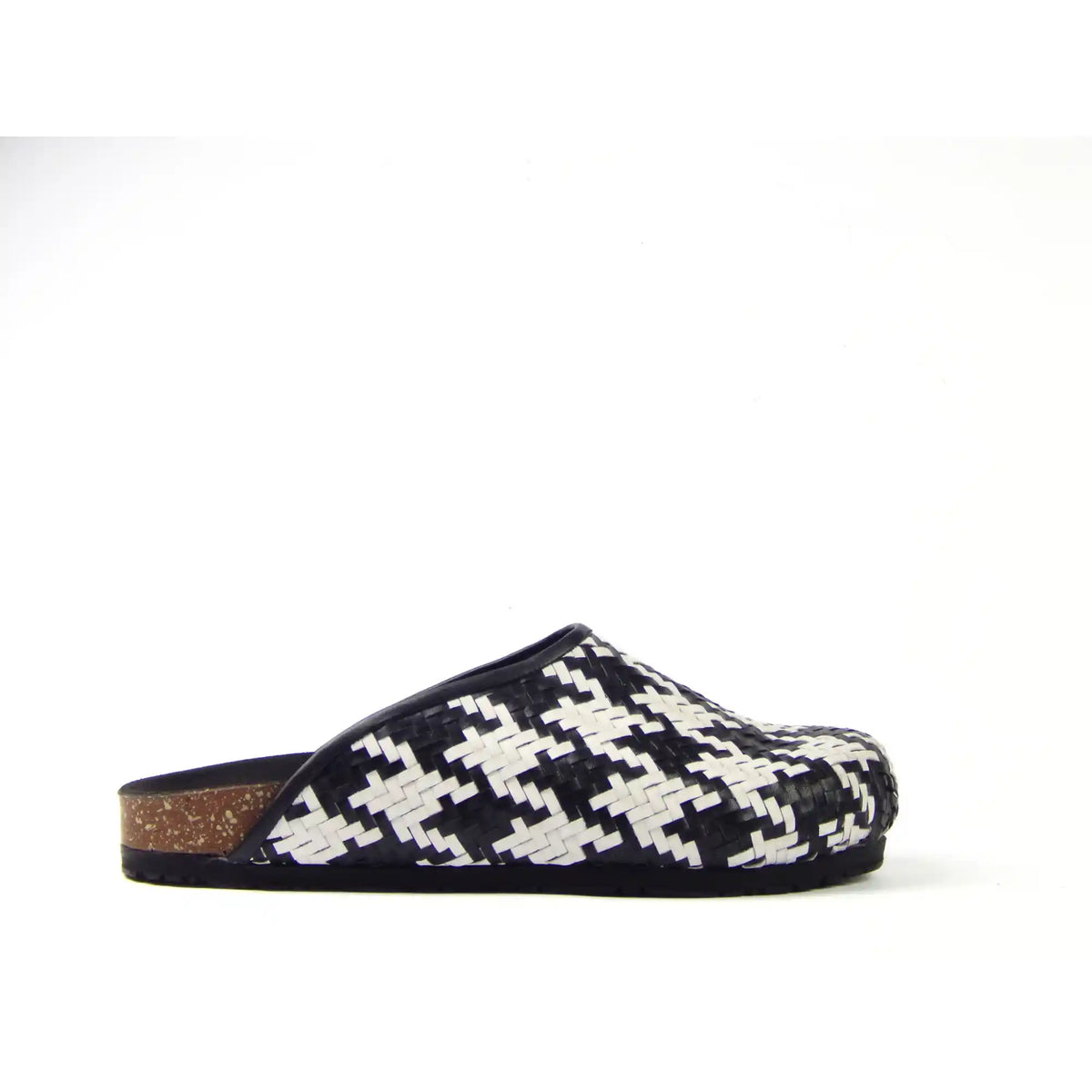 Houndstooth Clogs - scarpehandmade