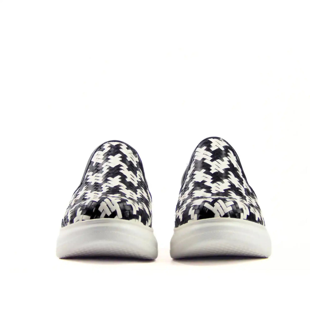 Hand - Braided Sneakers with 2 Straps - scarpehandmade
