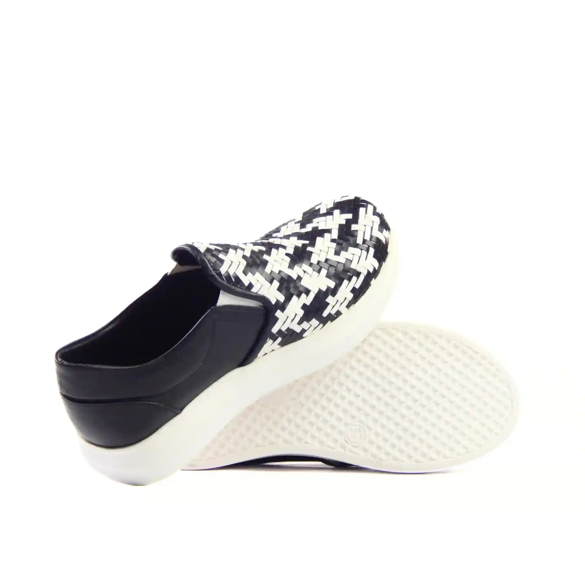 Hand - Braided Sneakers with 2 Straps - scarpehandmade