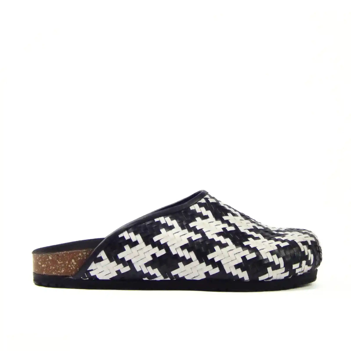 Houndstooth Clogs - scarpehandmade
