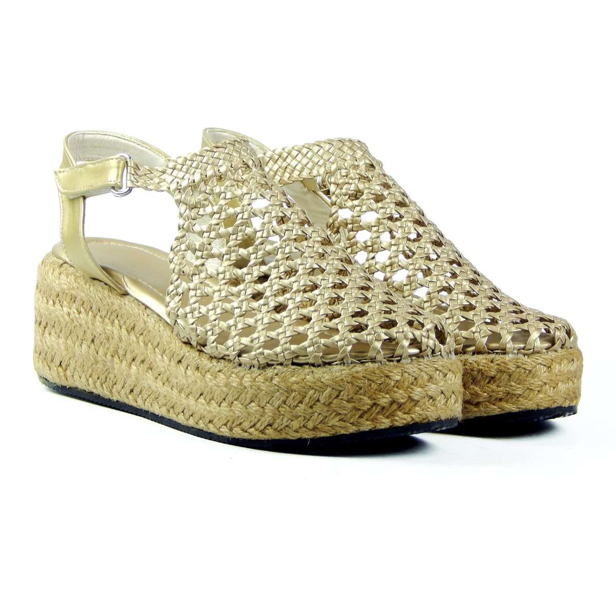 Braided Platform Sandals 6cm, photo 7 - Scarpe Handmade