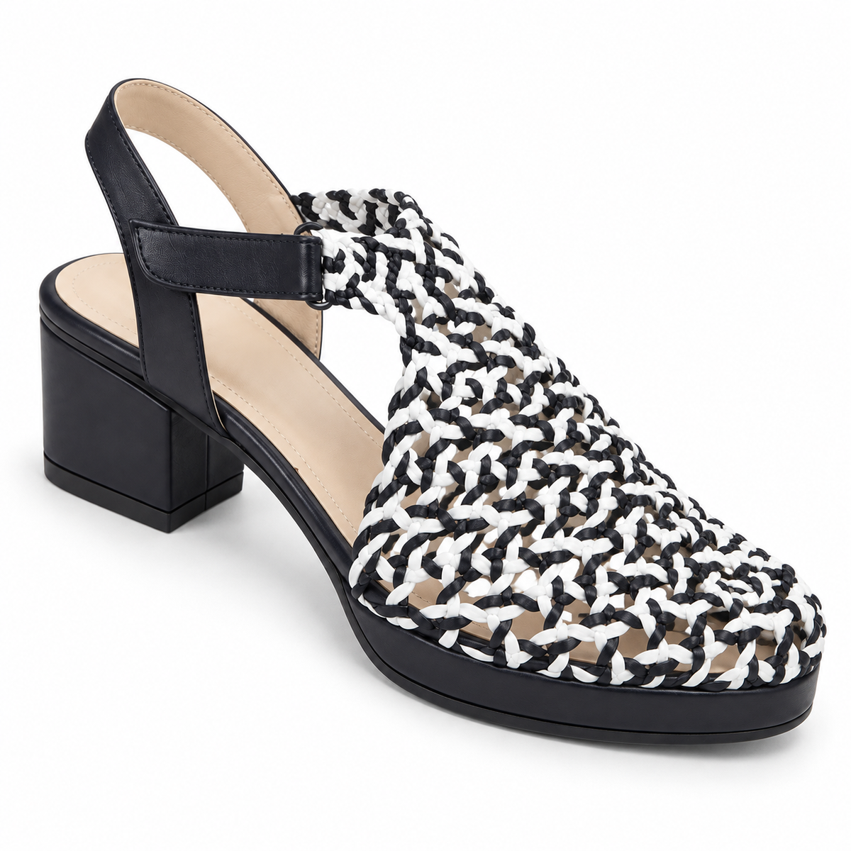 Vesba hand braided velcro sandals with a 3 cm heel, photo 21 - Scarpe Handmade