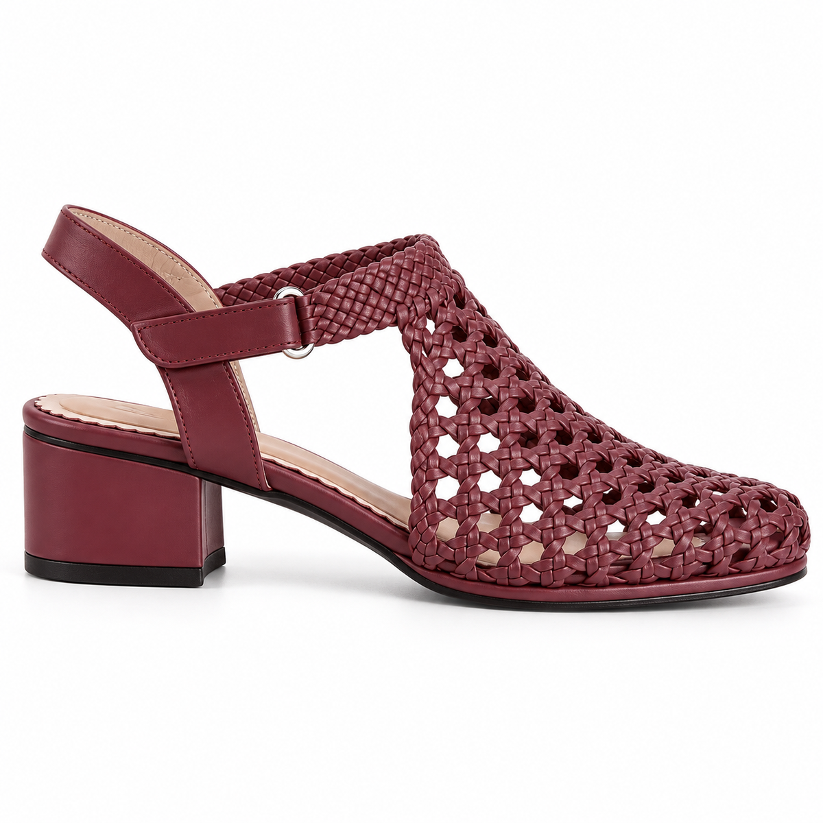 Vesba hand braided velcro sandals with a 3 cm heel, photo 55 - Scarpe Handmade