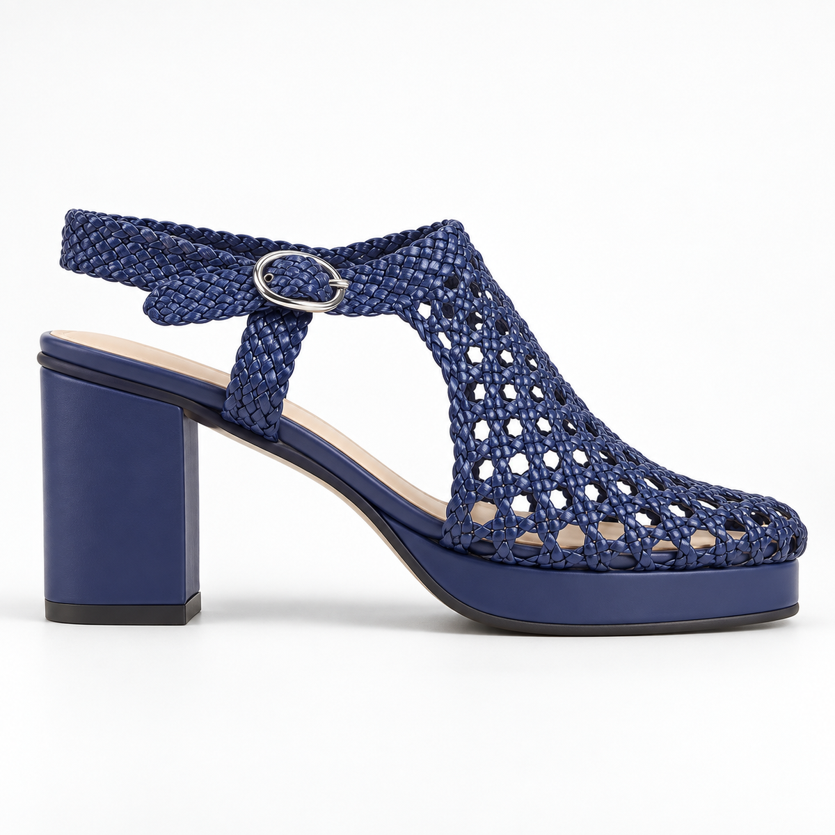 Vesba hand braided sandals with a 7 cm heel, photo 3 - Scarpe Handmade