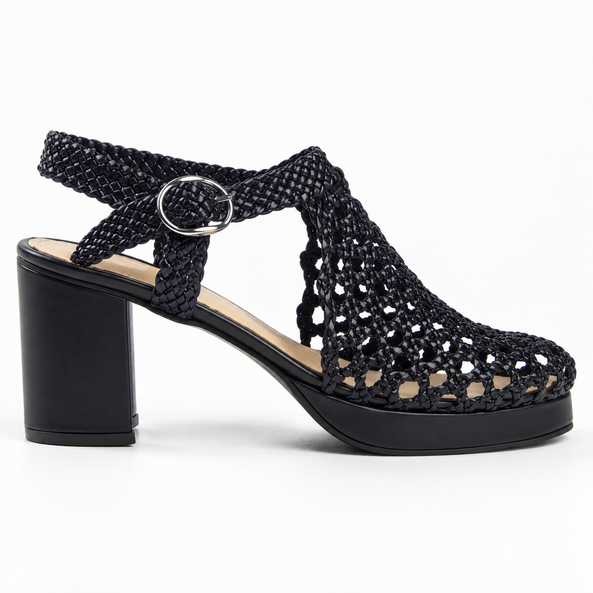Vesba hand braided sandals with a 7 cm heel, photo 14 - Scarpe Handmade