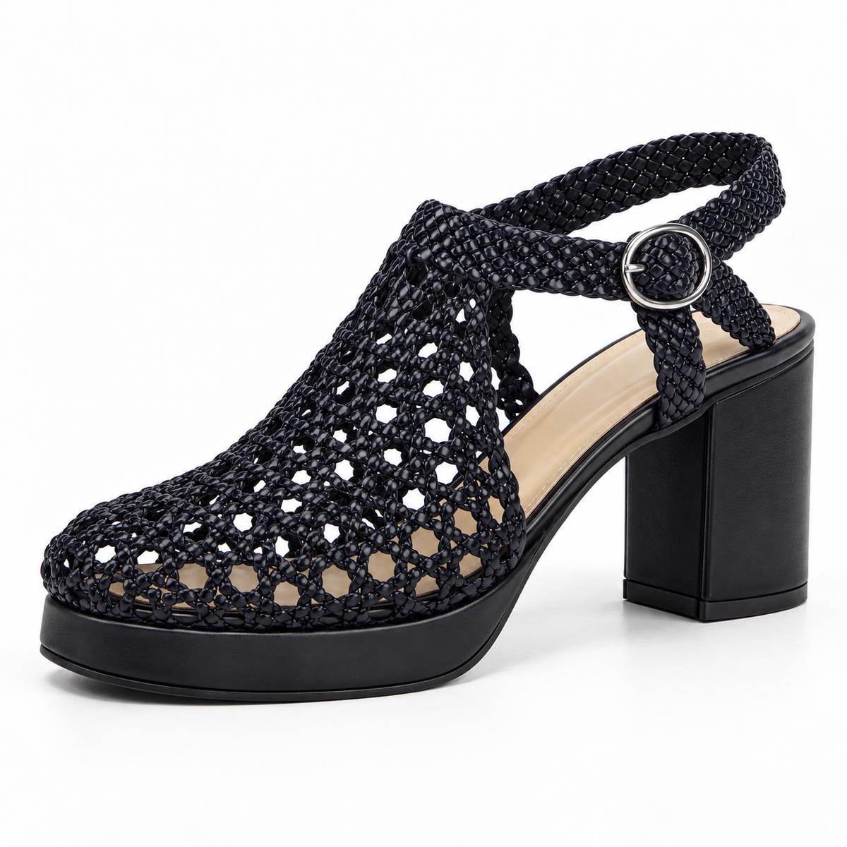 Vesba hand braided sandals with a 7 cm heel, photo 17 - Scarpe Handmade