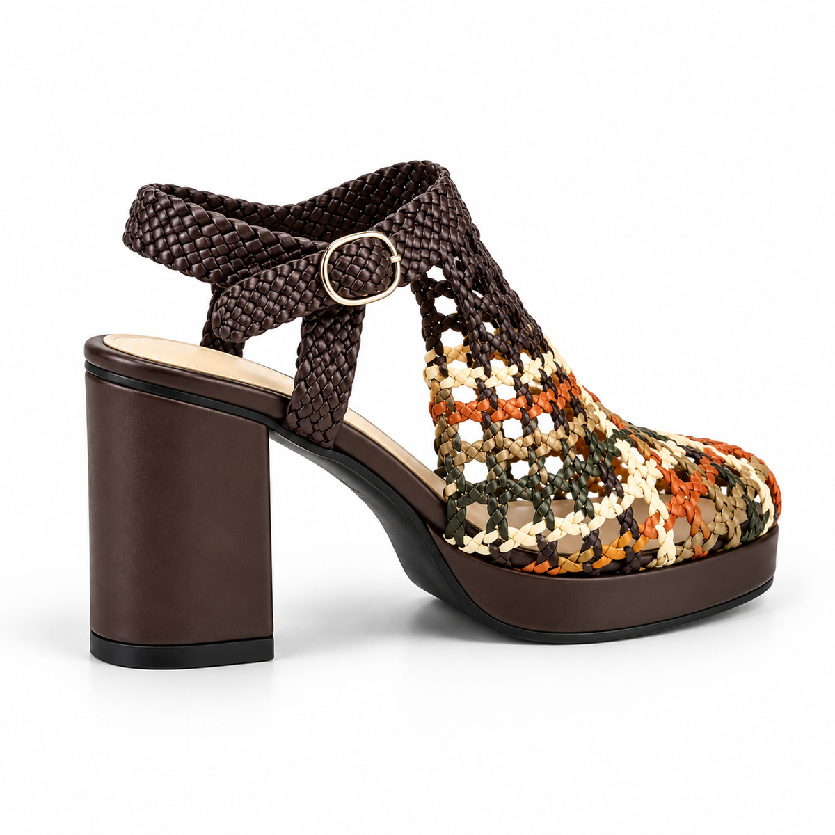 Vesba hand braided sandals with a 7 cm heel, photo 25 - Scarpe Handmade