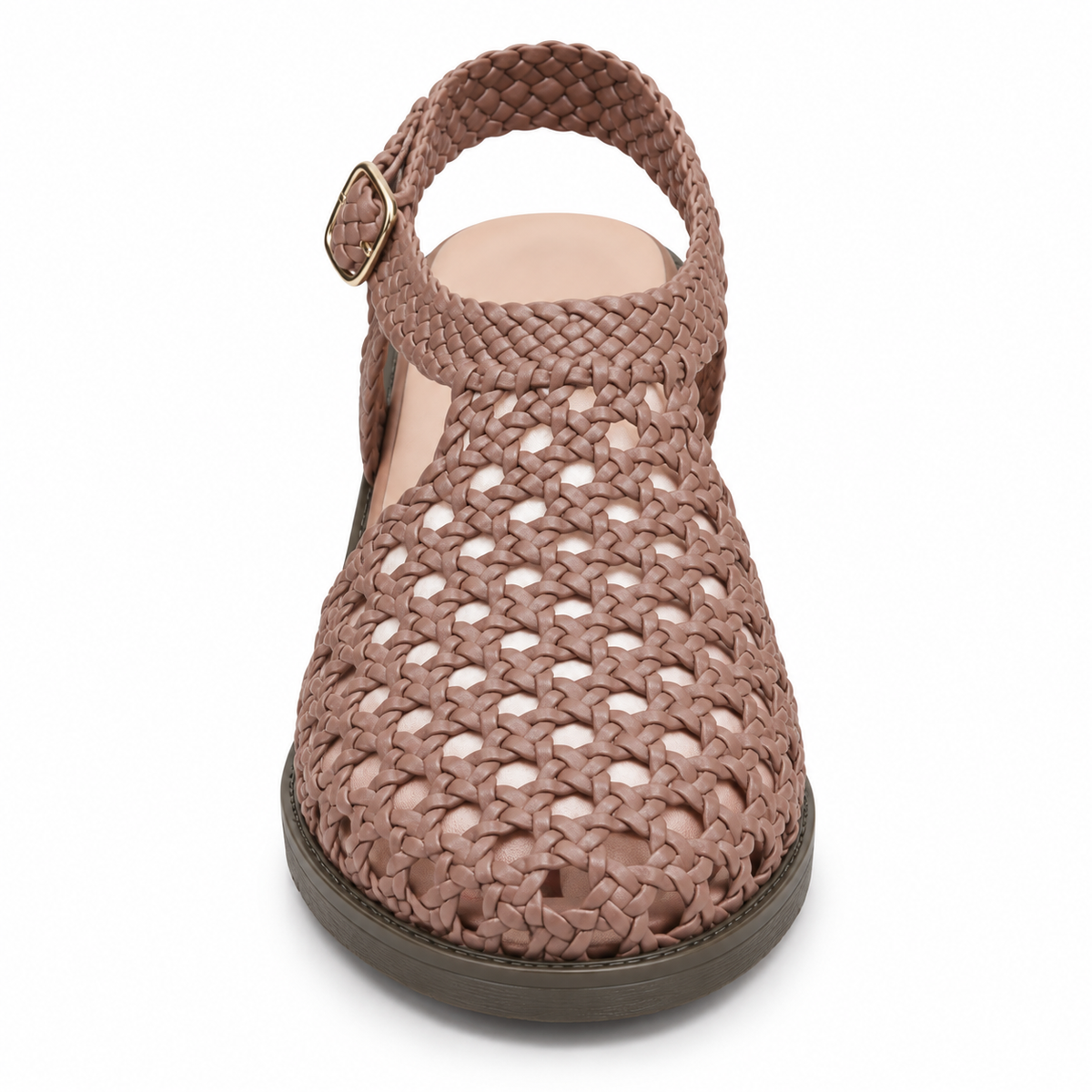 Vesba hand braided flat sandals with a 2 cm heel — Scarpe Handmade