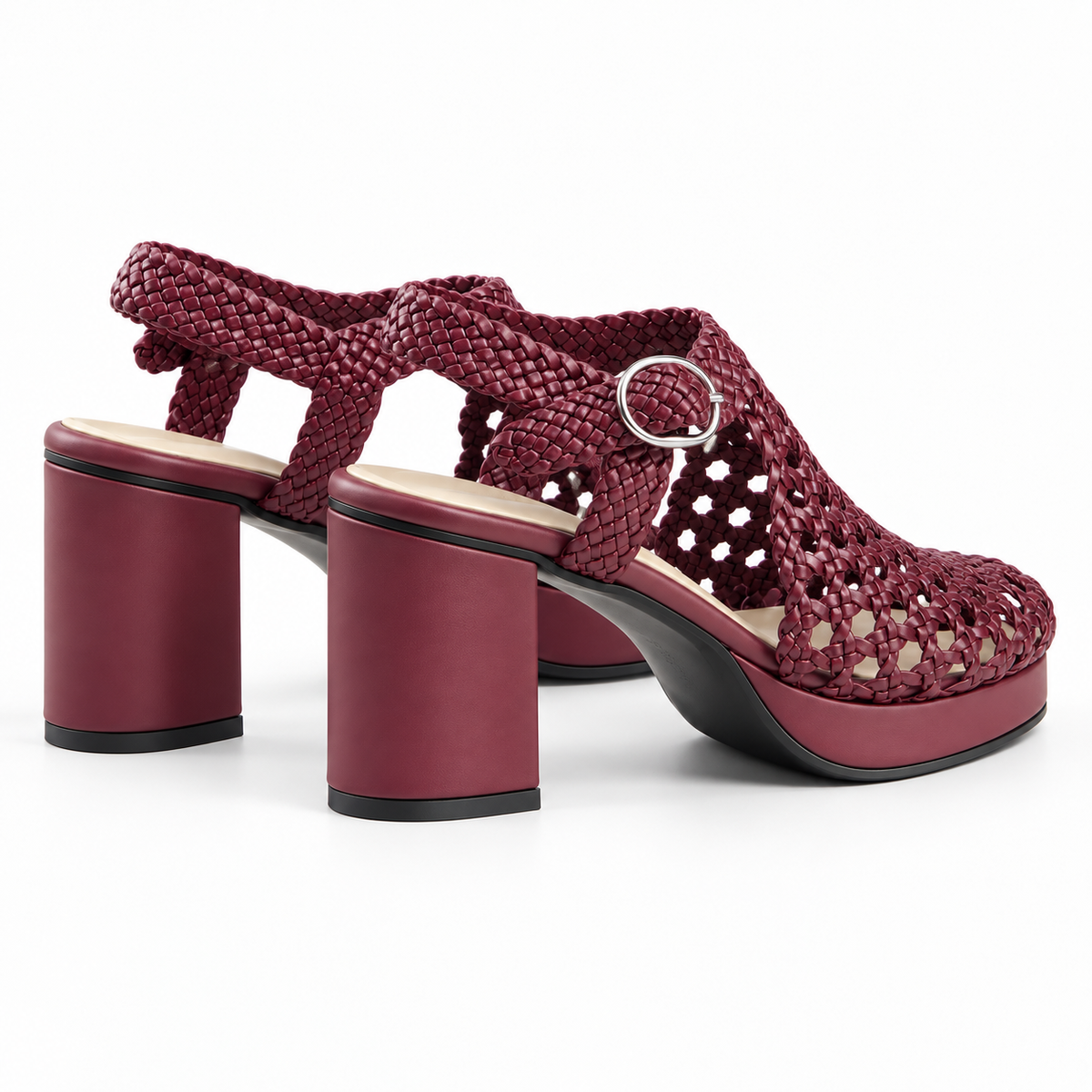 Vesba hand braided sandals with a 7 cm heel, photo 13 - Scarpe Handmade