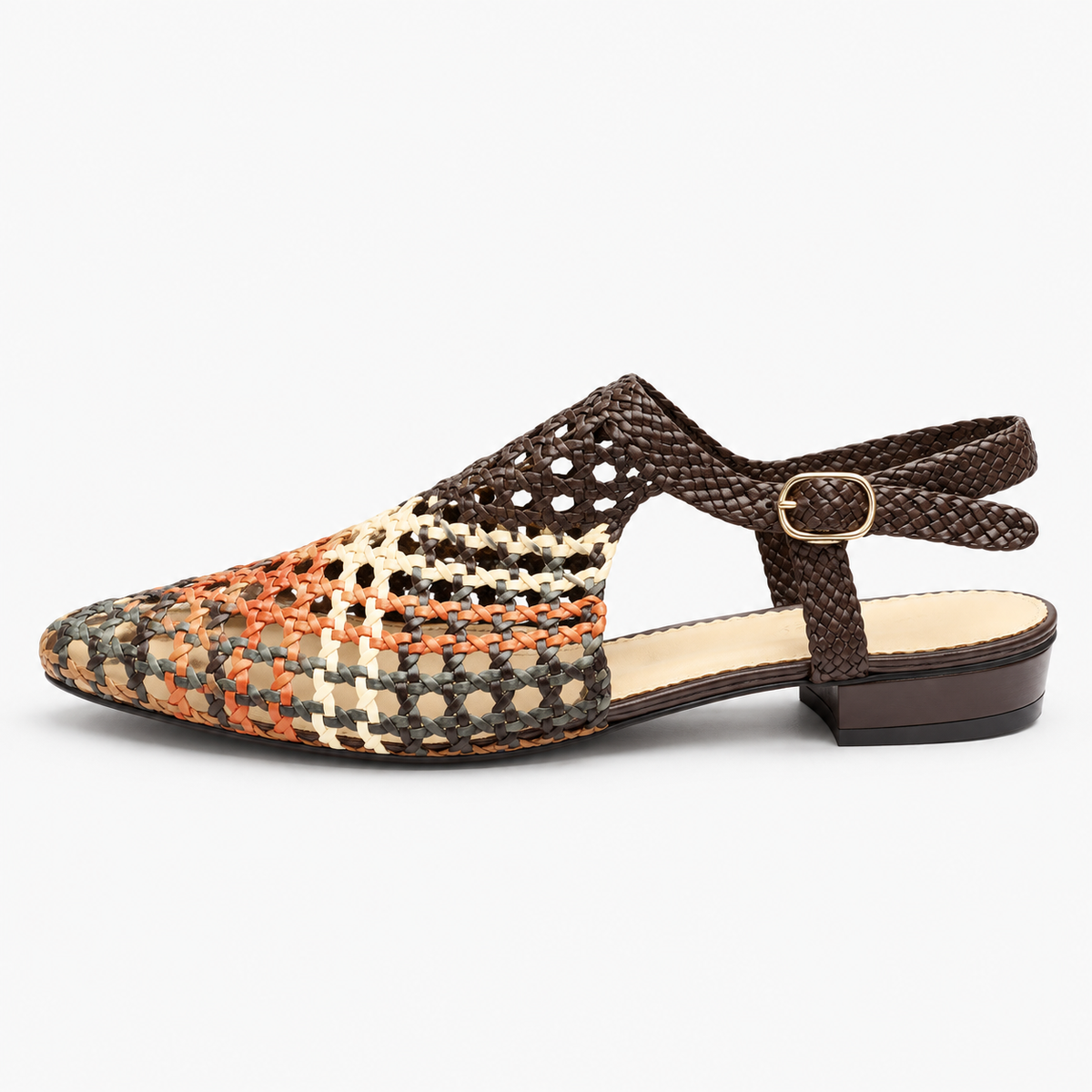 Vesba hand braided sandals with a 2 cm heel, photo 23 - Scarpe Handmade