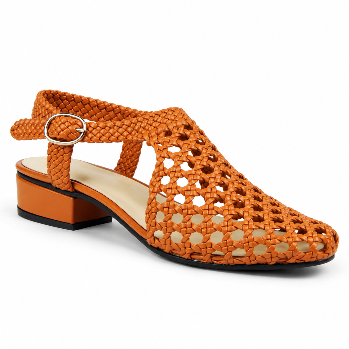 Vesba hand braided sandals with a 2 cm heel, photo 35 - Scarpe Handmade