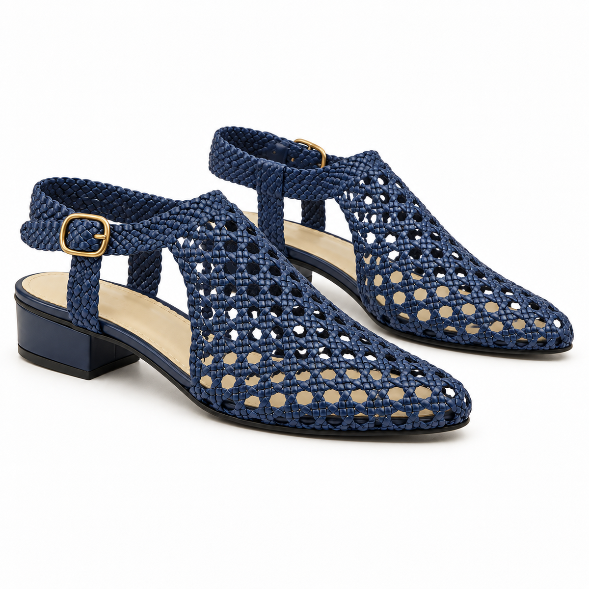 Vesba hand braided sandals with a 2 cm heel, photo 48 - Scarpe Handmade