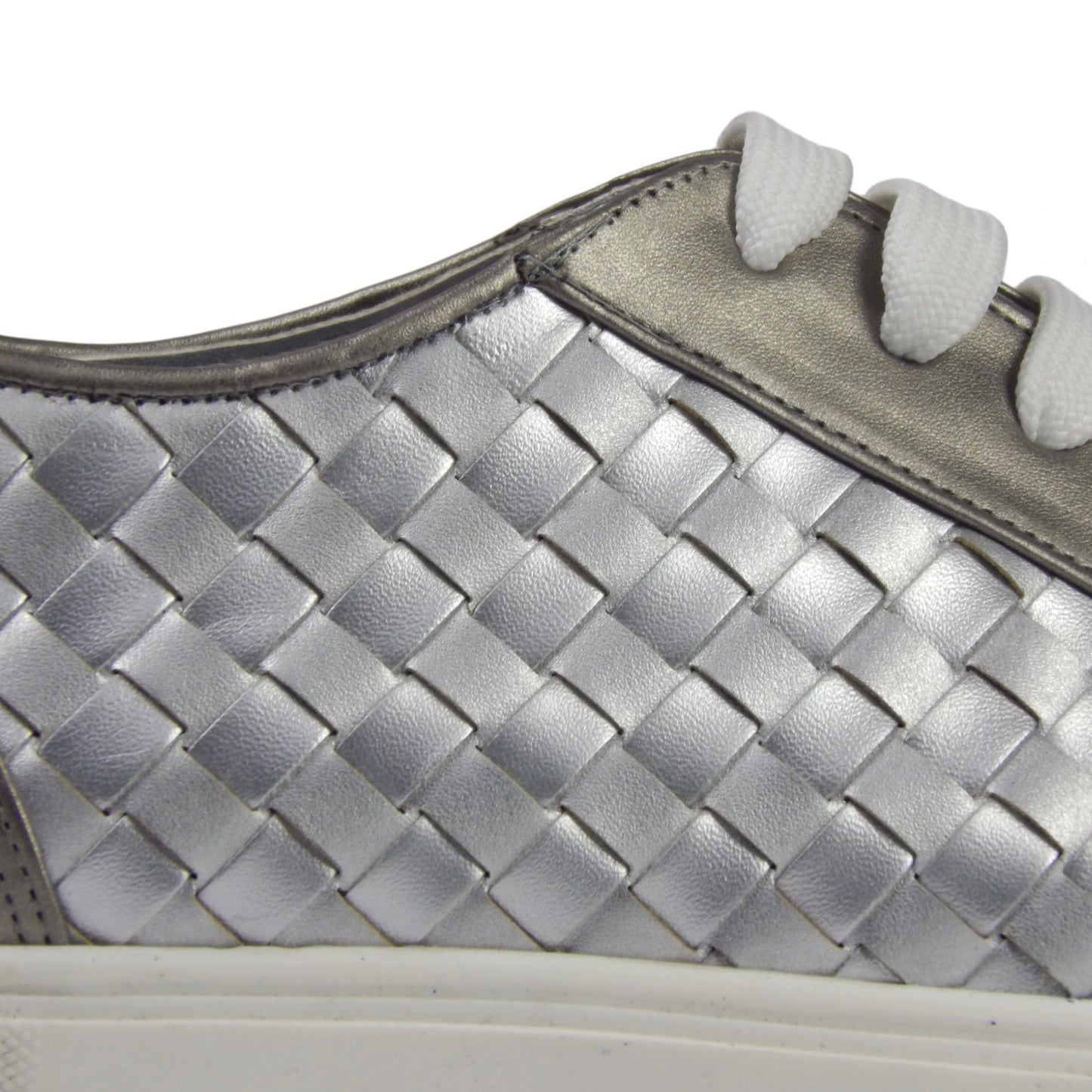 Metallic Woven Fashion Sneakers
