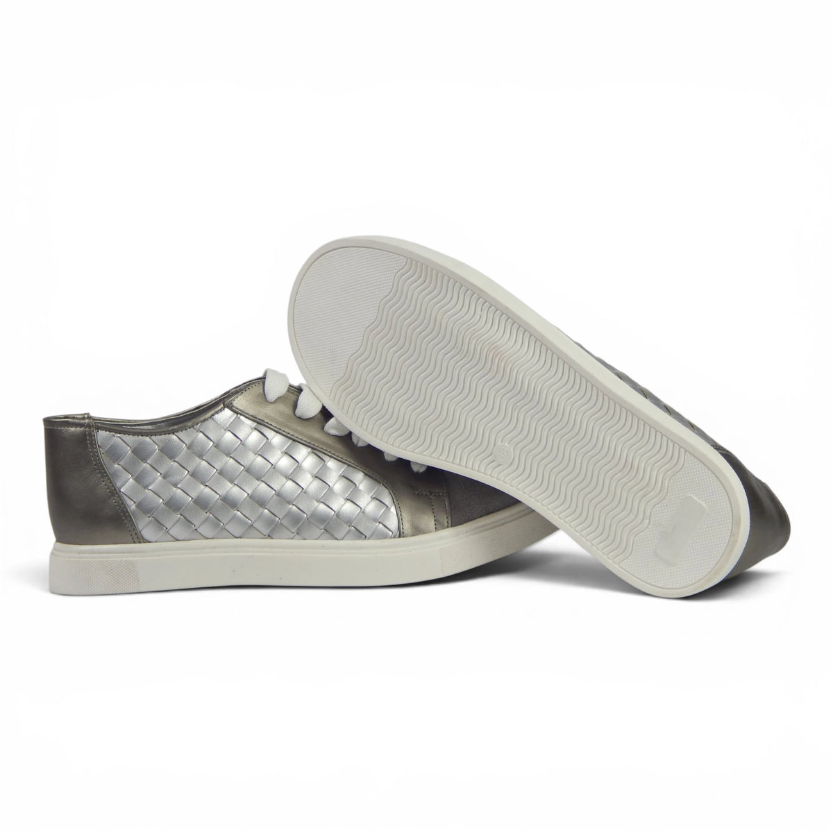 Metallic Woven Fashion Sneakers - Scarpe