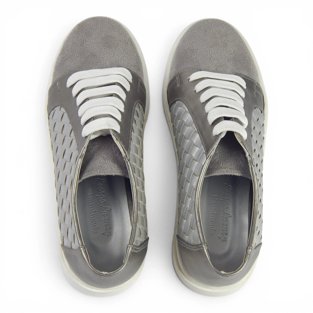 Metallic Woven Fashion Sneakers - Scarpe