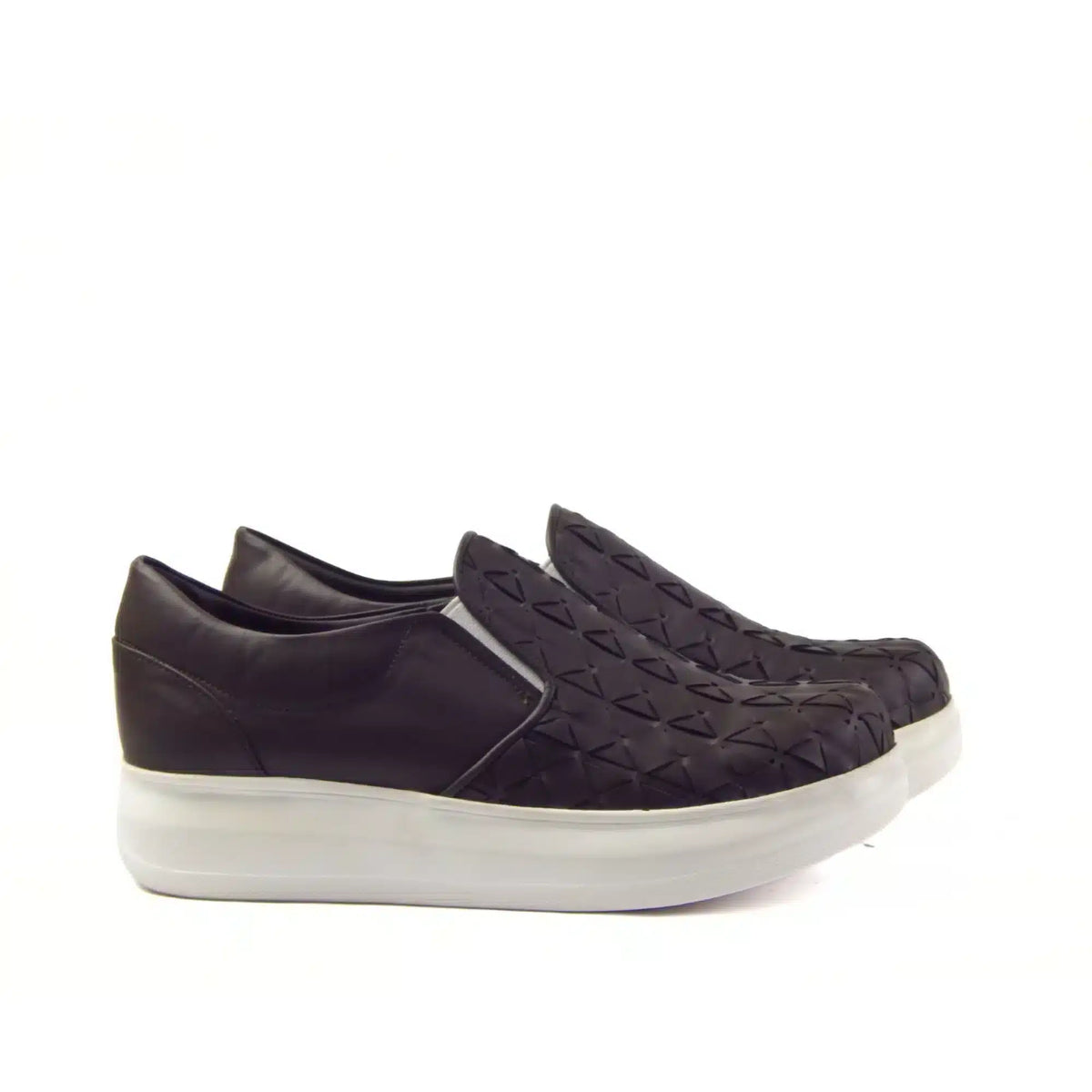 Hand - Braided Sneakers with 2 Straps - scarpehandmade