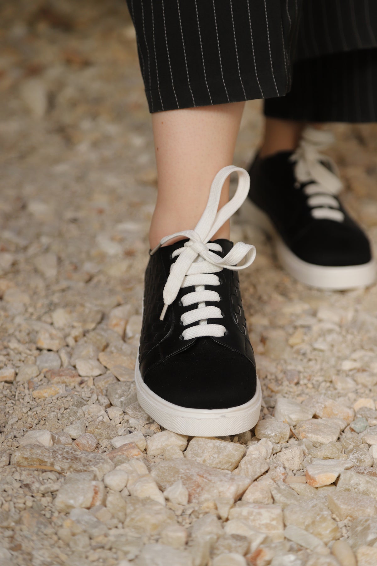 Metallic Woven Fashion Sneakers
