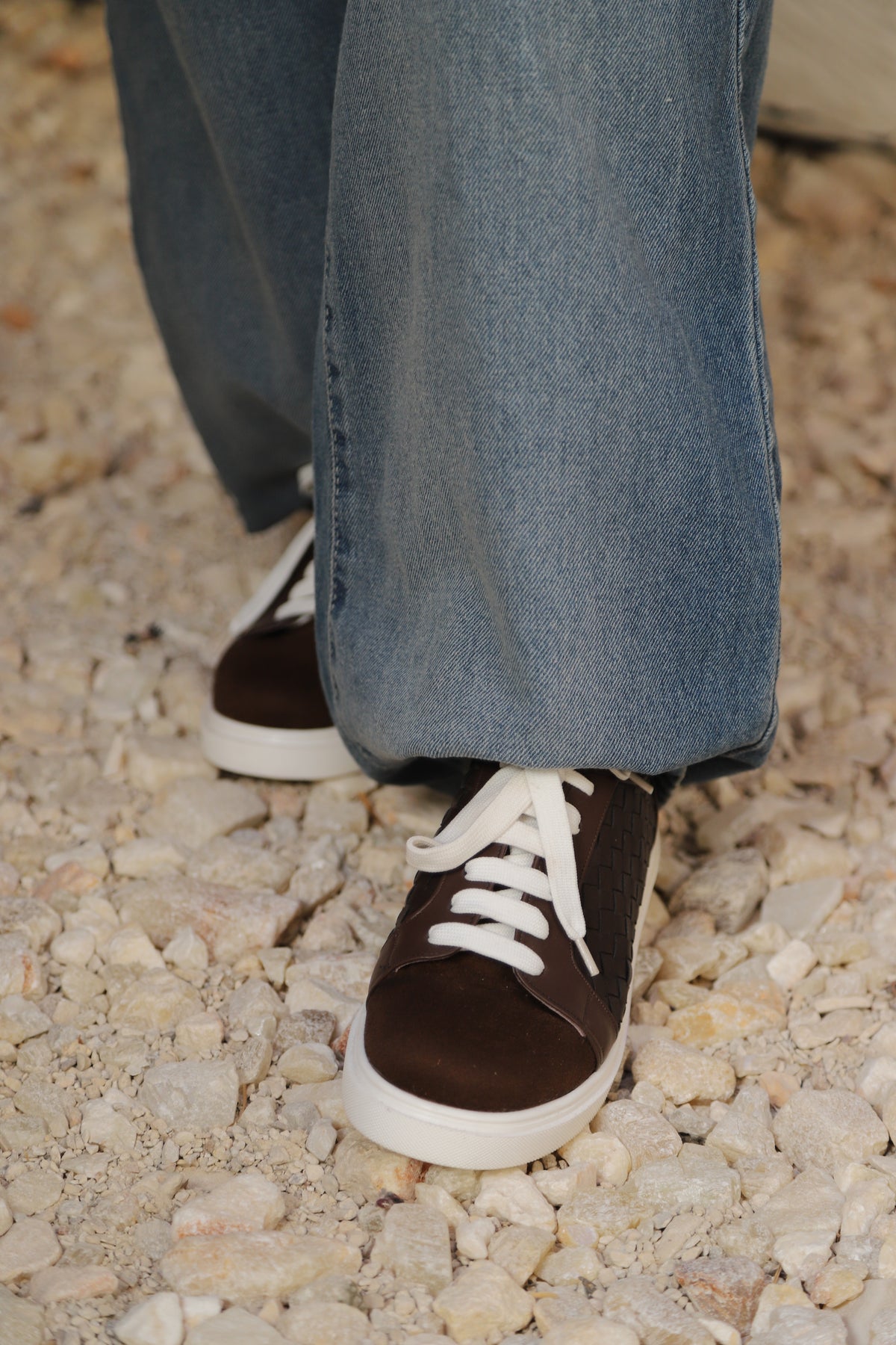 Metallic Woven Fashion Sneakers