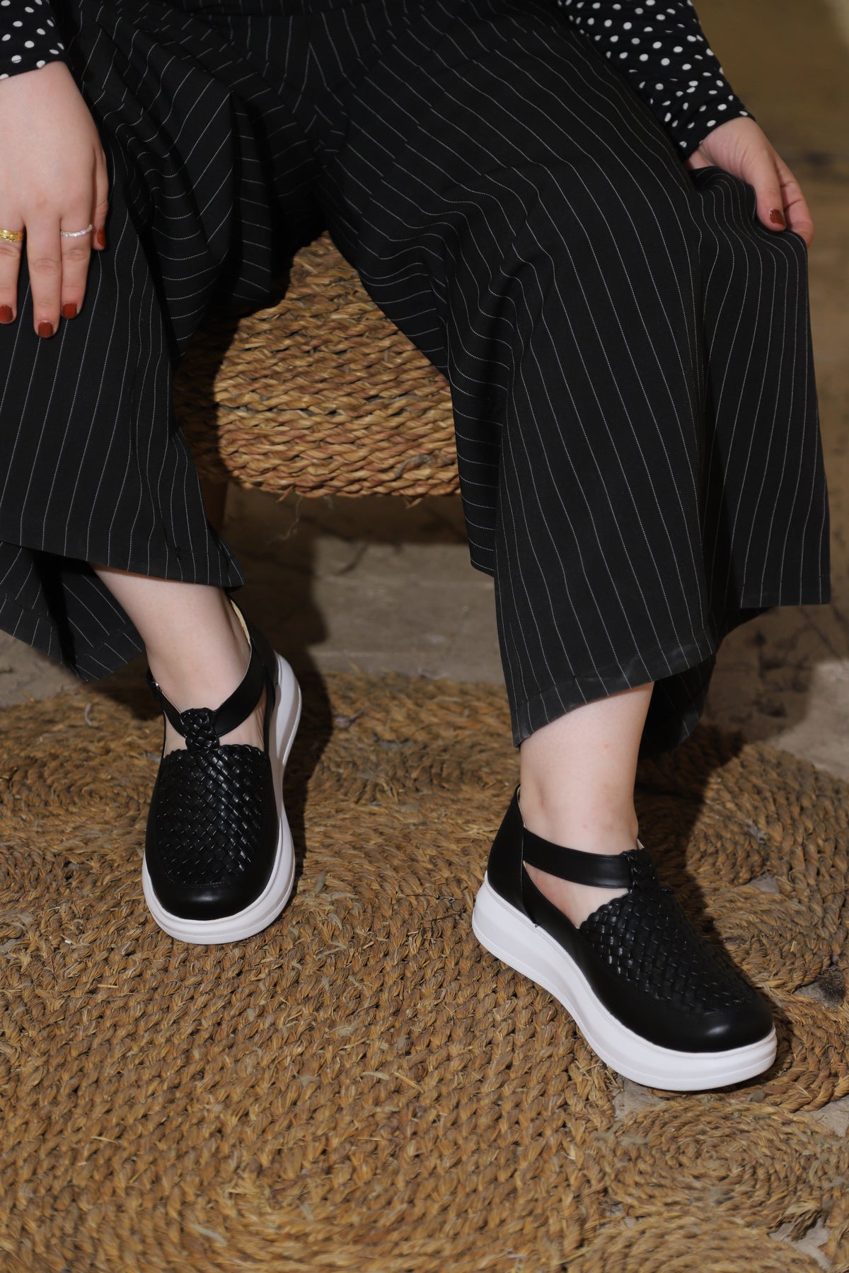 Raya handwoven platform sneakers, photo 46 - Scarpe Handmade
