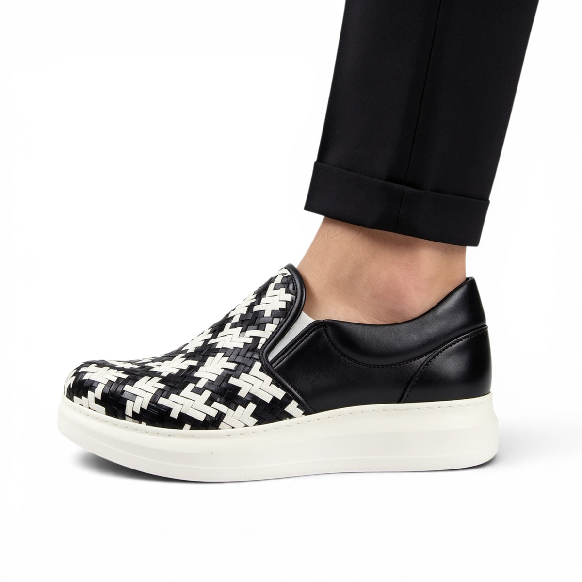Hand-Braided Sneakers with 2 Straps R910 - Scarpe