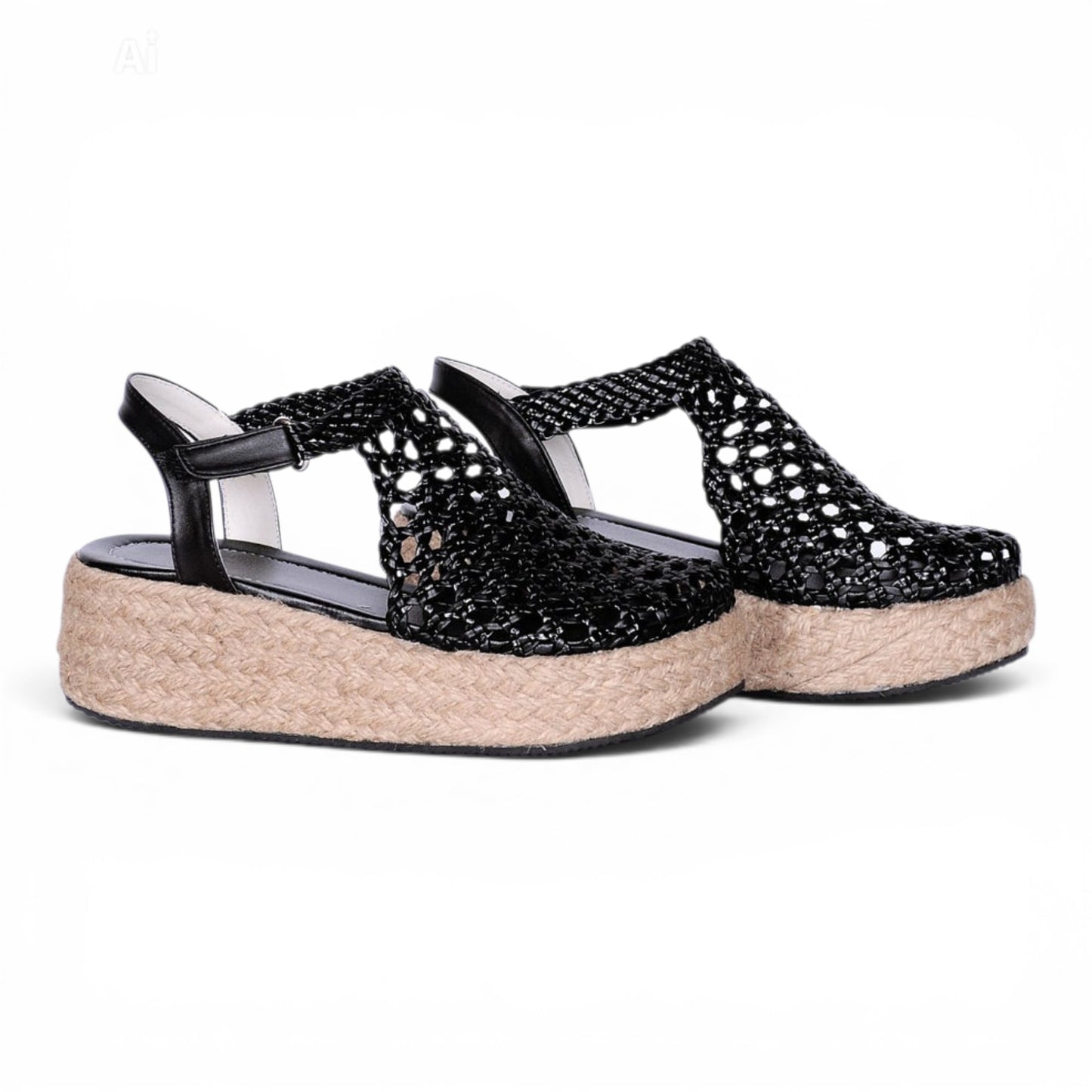 Braided Platform Sandals R503 6cm