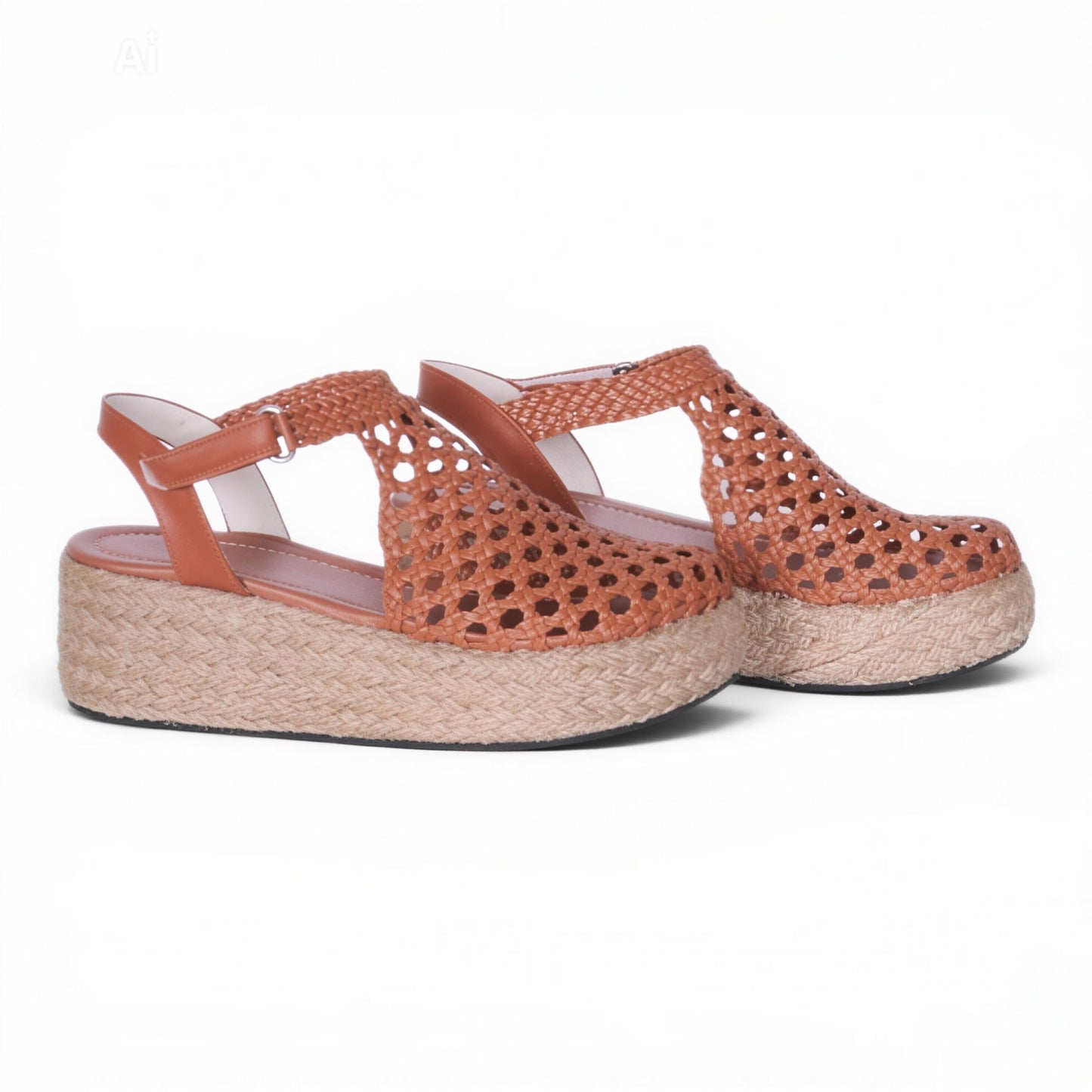 Braided Platform Sandals R503 6cm - scarpehandmade