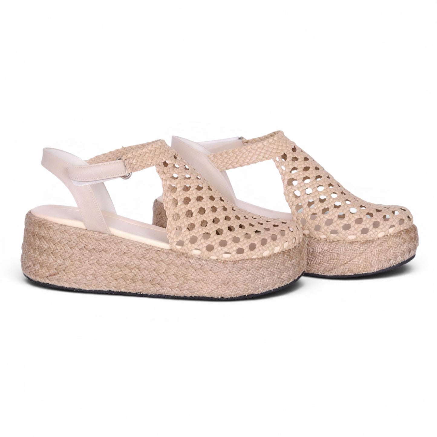 Braided Platform Sandals R503 6cm - scarpehandmade