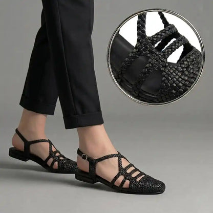 Black Riviera Sandals 2cm R2218