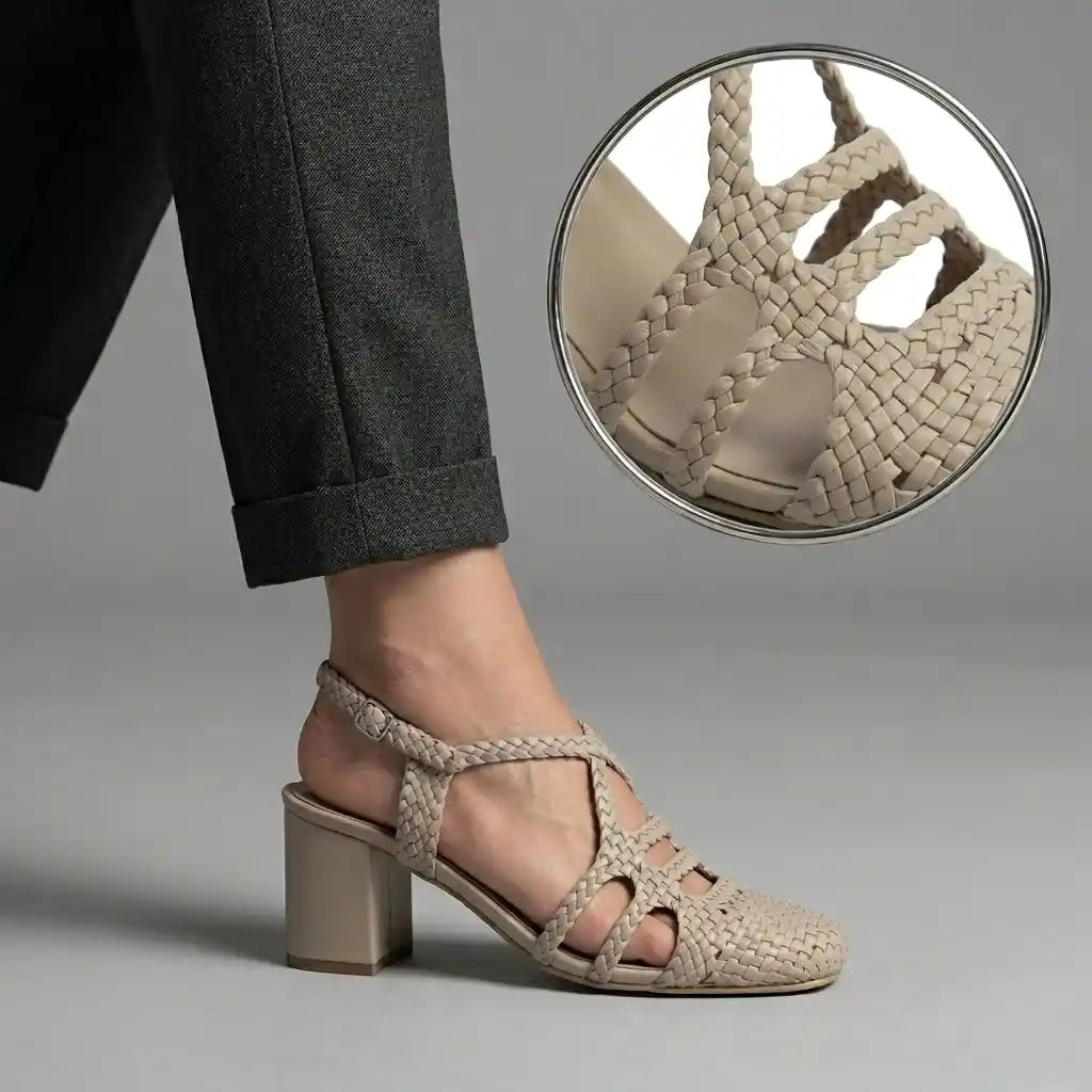 Beige Riviera Sandals 7cm R7718