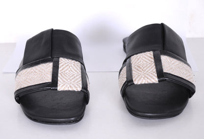 H-Strap Canvas Slide Sandals R117