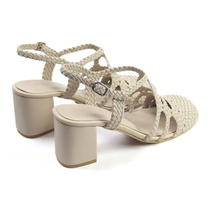 Beige Riviera Sandals 5cm