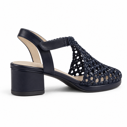 Vesba hand braided velcro sandals with a 3 cm heel, photo 38 - Scarpe Handmade