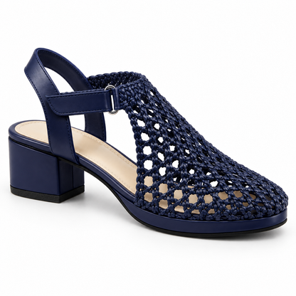 Vesba hand braided velcro sandals with a 3 cm heel, photo 13 - Scarpe Handmade