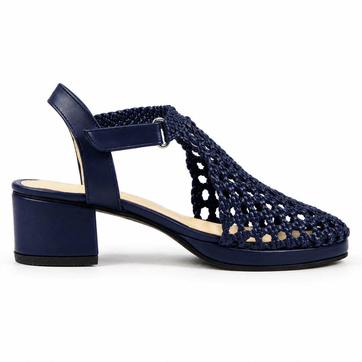 Vesba hand braided velcro sandals with a 3 cm heel, photo 9 - Scarpe Handmade
