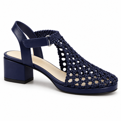 Vesba hand braided velcro sandals with a 3 cm heel, photo 12 - Scarpe Handmade