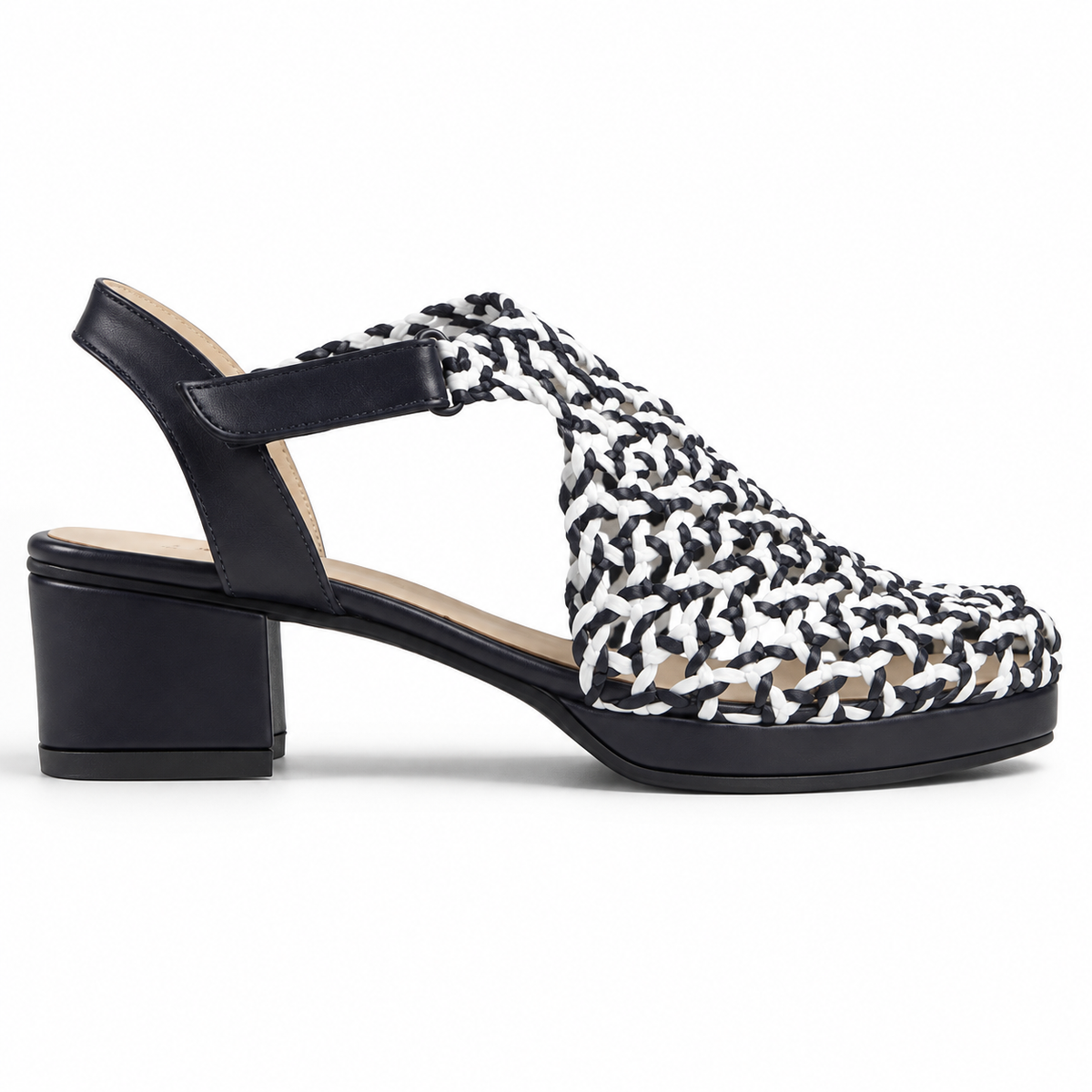 Vesba hand braided velcro sandals with a 3 cm heel, photo 18 - Scarpe Handmade