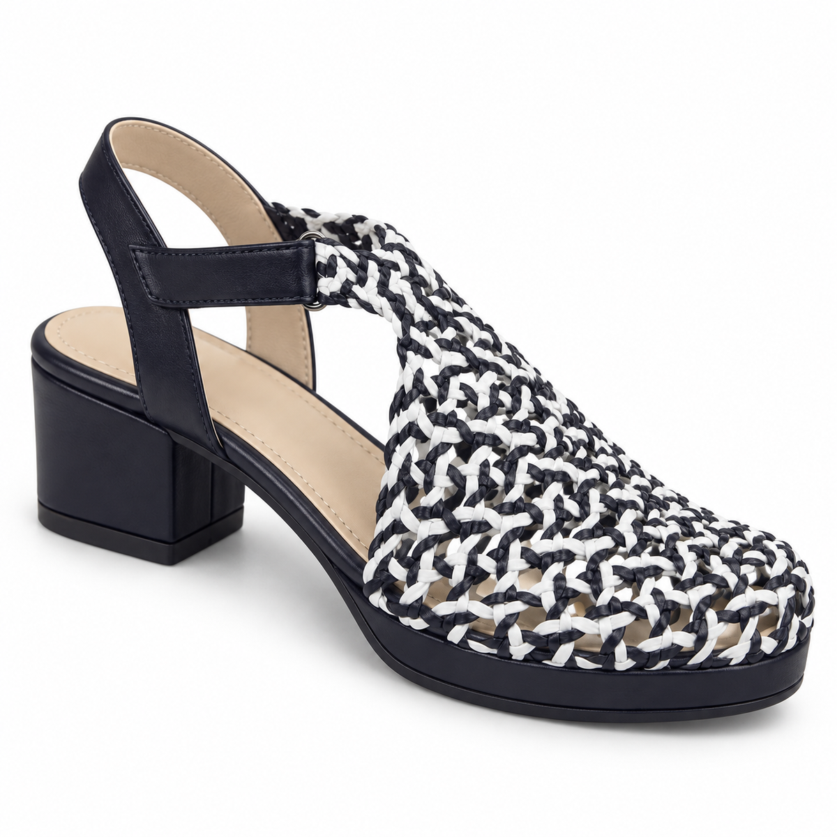 Vesba hand braided velcro sandals with a 3 cm heel, photo 20 - Scarpe Handmade